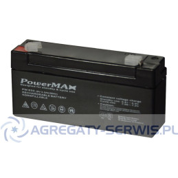 PM 633 PowerMAX Akumulator VRLA 6V 3,3Ah