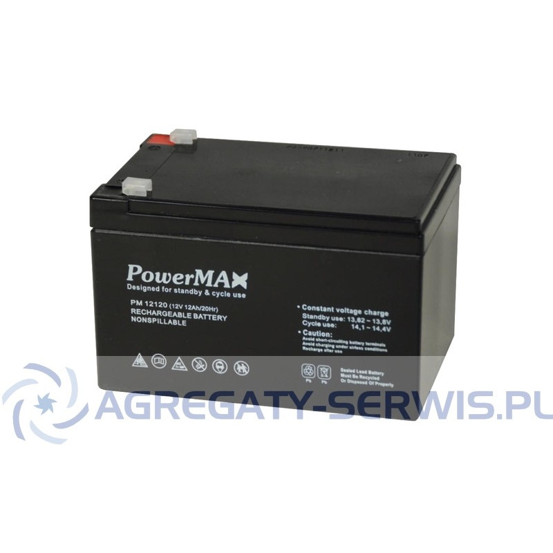 PM 12120 PowerMAX Akumulator VRLA 12V 12Ah