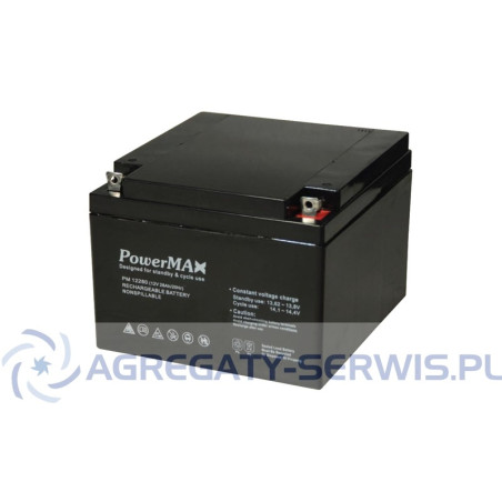 PM 12280 PowerMAX Akumulator VRLA 12V 28Ah