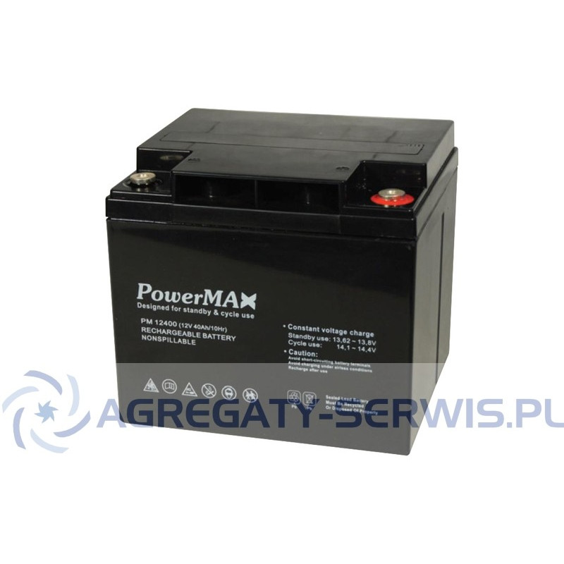 PM 12400 PowerMAX Akumulator VRLA 12V 40Ah