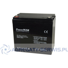PM 12550 PowerMAX Akumulator VRLA 12V 55Ah
