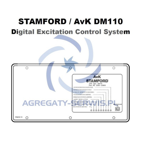 DM110 AVK / Stamford AVR Cyfrowy Regulator Napięcia