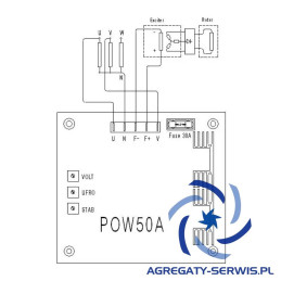 POW50A Schemat AVR Połączeń Prądnicy